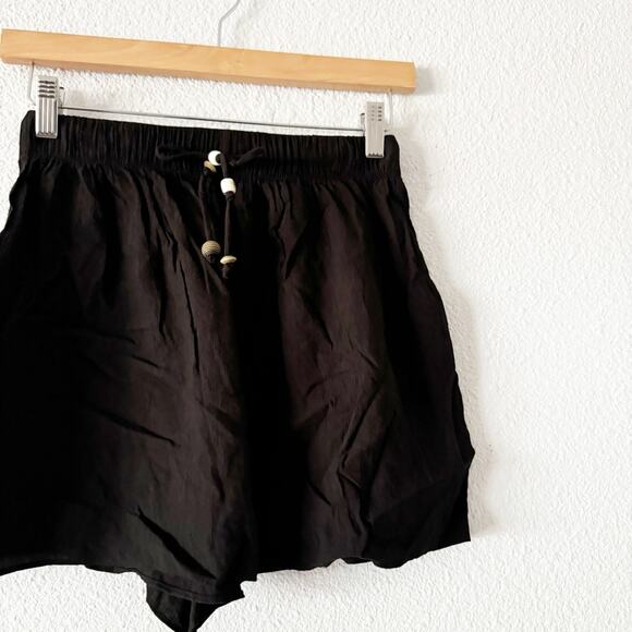 Zara Flowy Shorts womens xs Beaded boho bohemian beachy vacation summer neutral - Picture 2 of 5